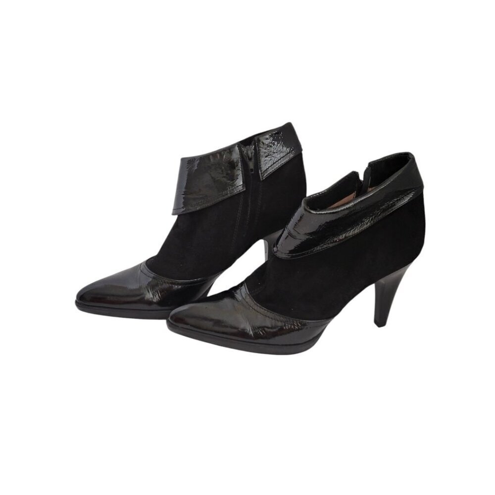 Sexy Women's Little Black Bootie Boots Unisa Europa Shoes 39 8.5